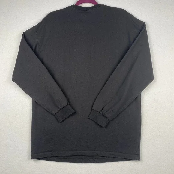 H&M Billie Eilish Sz S‎ Long Sleeve Crewneck Print Sweatshirt Oversized Gray Top - Picture 6 of 6